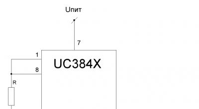 Description of operation (principle of operation) of the PWM chip ka3842 (uc3842), as well as any other series (384x)